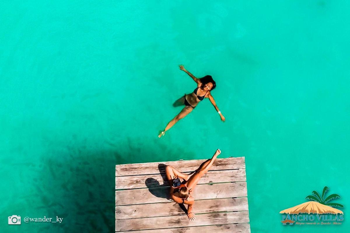 Hotel Pancho Villas Bacalar - Kayyaks Gratis Eksteriør billede